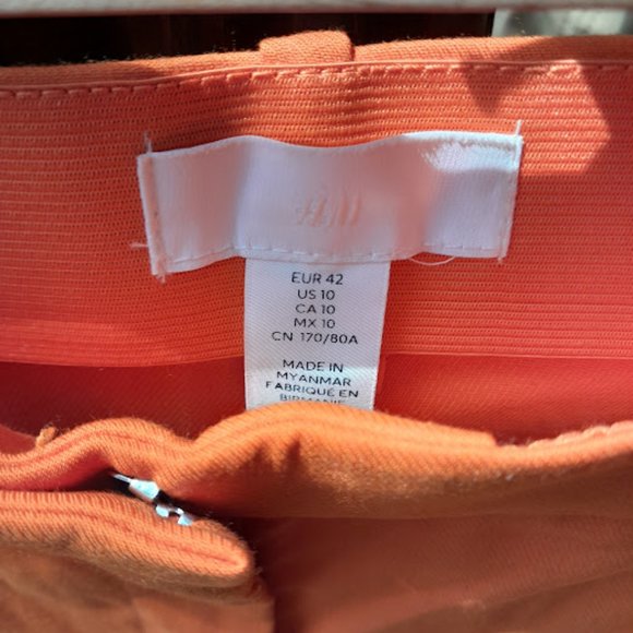 H&M Orange Dress Pants-NWOT - Picture 3 of 3